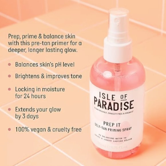 NEW Isle of Paradise Prep It Self Tan Priming Spray - Picture 3 of 7
